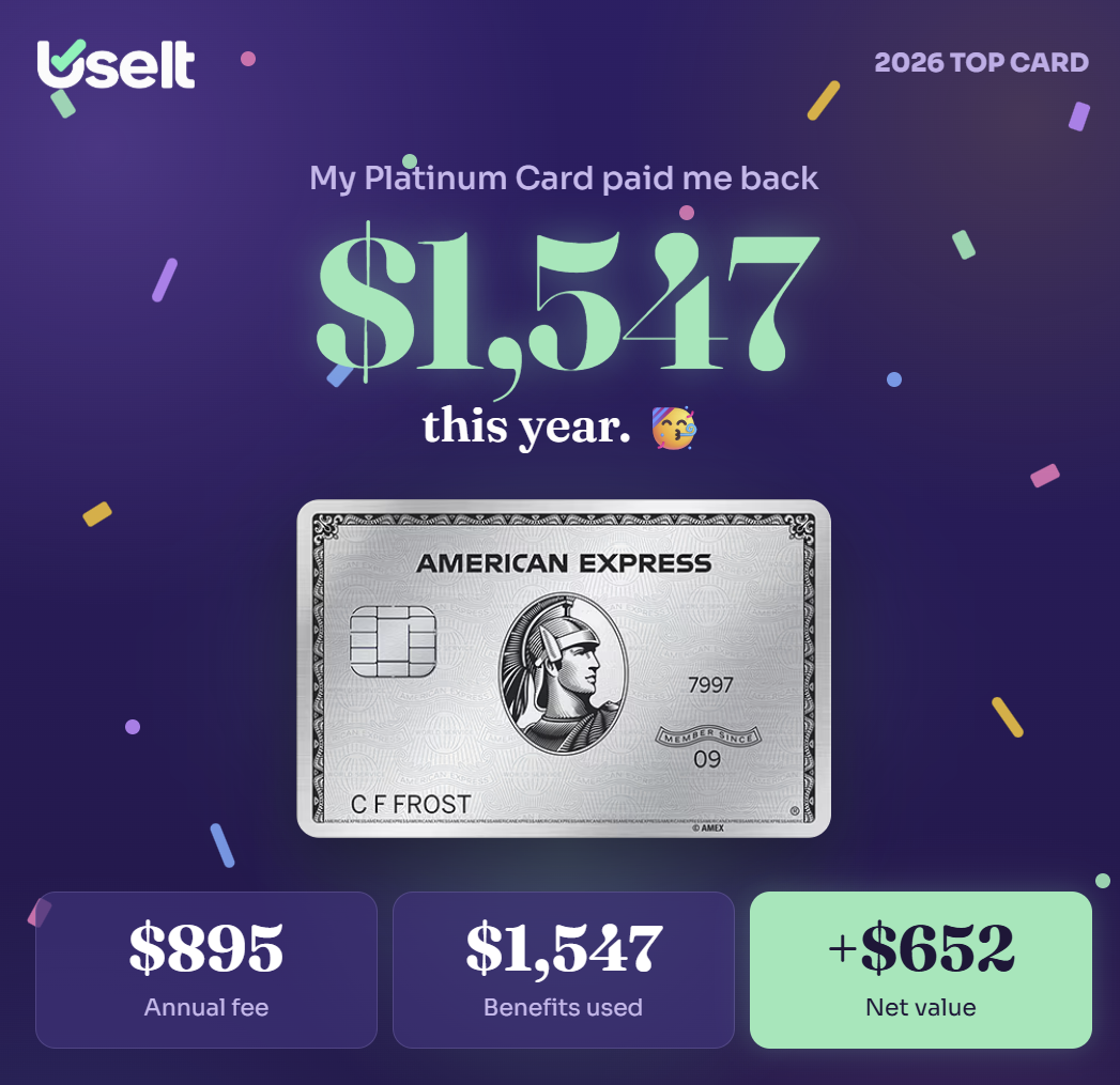 UseIt card value screen