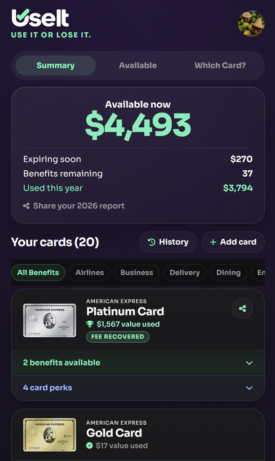 UseIt app screenshot 1
