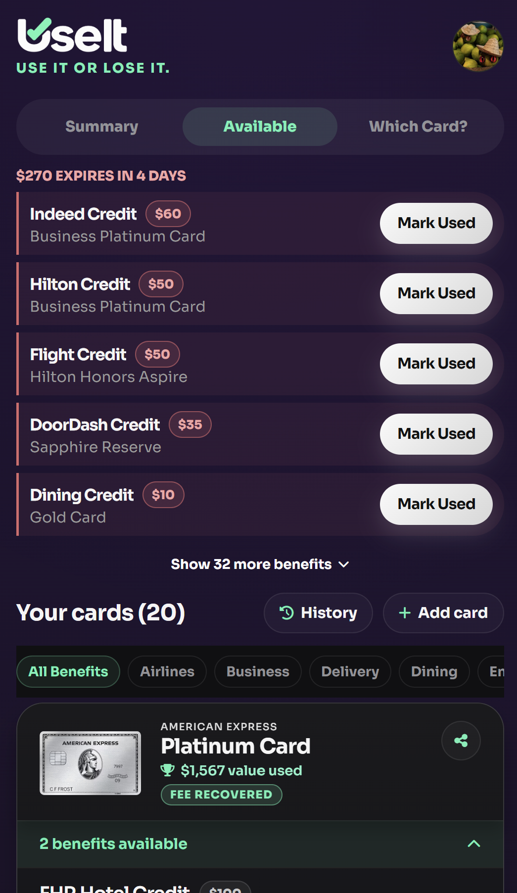 UseIt app screenshot 2